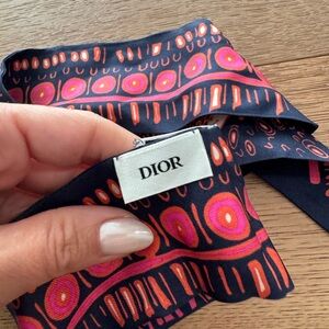 Dior silk twilly scarf